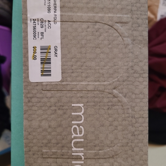 Maurices Grey Regina sherpa foldover ankle bootie - Picture 9 of 10